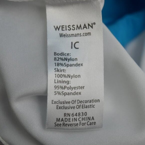 Weissman Girls Dance Costume 2 Piece Jacket Dress with Sequined Tutu Size IC 7 8 - Picture 7 of 9